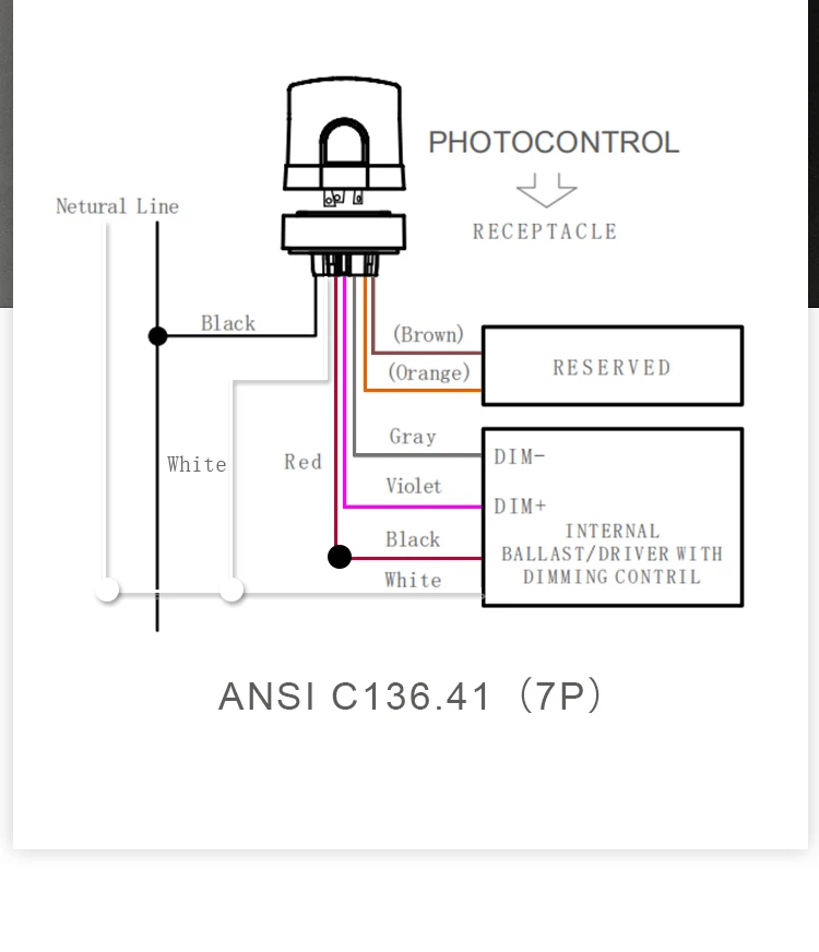 China ANSI C136.41 7 PIN Twist Lock Receptacle JL-260C factory and  manufacturers