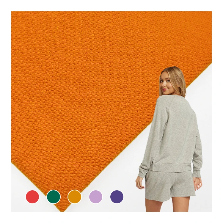 Factory Wholesale Cheap Price Rayon Viscose Elstane Material Lyocell French Terry Fabrbic for Loungewear