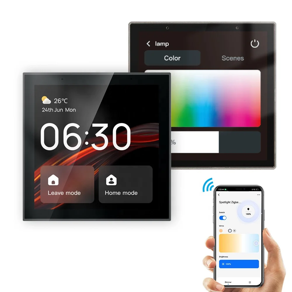 2024 New Generation Alexa App Control Panel Tuya Smart Home Gateway Alexa App Control Panel