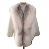 White Mink and Fox Coat