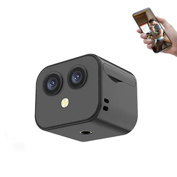 HD 4K Dual Lens Wifi Camera Mobile Phone Wireless Remote Two-way Intercom Network Night Vision Camera