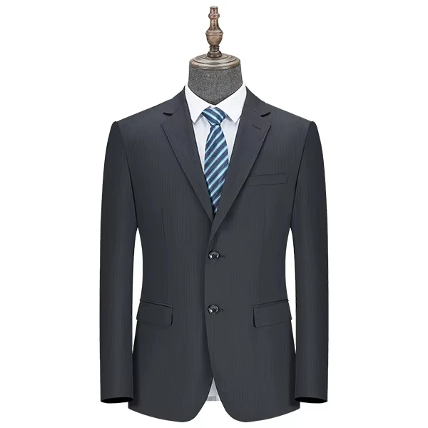 My5016 High Quality Two-Button Notch Lapel Korean Business Classic Male Suit 50% Wool Fabric Suit Groom Formal Attire Set