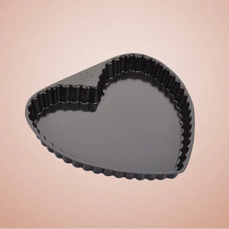 Non-Stick Tart Quiche Pizza Pan Round Pizza Cake Baking Tray Carbon Steel Mold With Removable Loose Bottom Tart Pie Pan