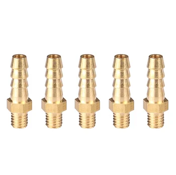 OEM cnc machining different sizes Hose Barb Male Thread Brass Pipe Fitting Coupler Connector Adapter