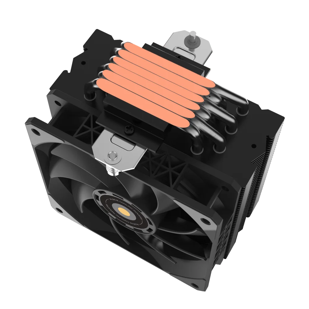 ALSEYE S120-H6中央处理器风扇冷却器PWM 120毫米双滚珠轴承高性能4针6热管中央处理器冷却器风扇