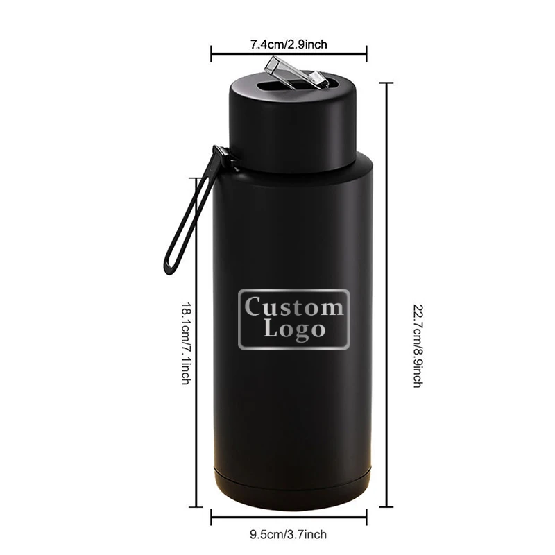 Water Bottle 1L Flask Insulated Stainless Steel Bottle Water Reusable Termos Thermal Customized Vacuum Flasks