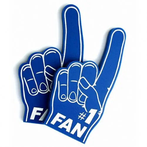 Festival Party Tools 3mm/4mm/5mm Thickness Eva Cheering Foam Finger With Slogan