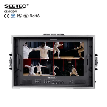 SEETEC ATEM173S-CO 17.3 Inch Carry-on Multi-camera Director Monitor, 4x3G-SDI/ , Quad View, for Live Production, OEM