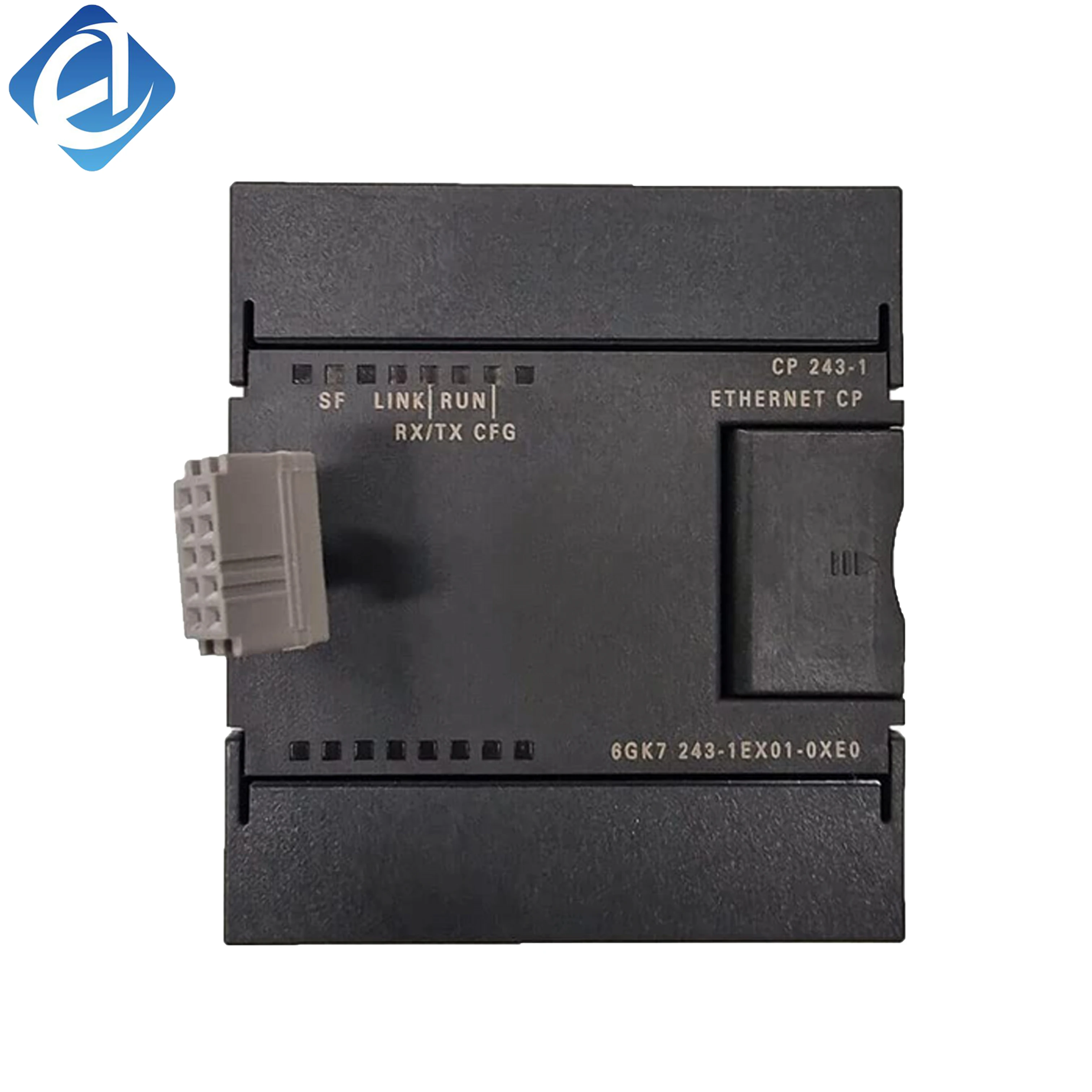New Original 6GK7243-1EX01-0XE0 communication processor for Siemens SIMATIC S7-1200 series PLC. Supports Ethernet/IP and TCP/IP communication, enables stable high-speed data transmission, and connects PLC with HMI