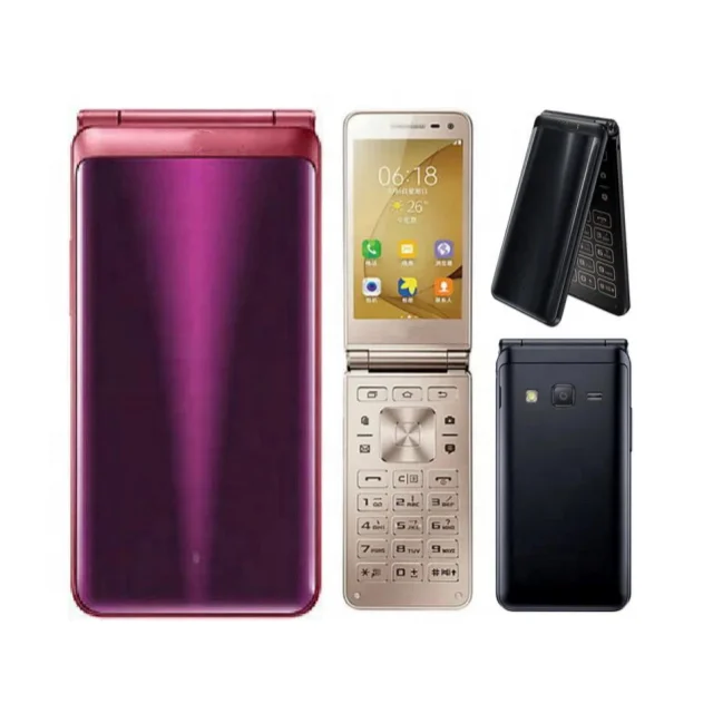 For Sam Folder2 G160N Single Sim Original Unlocked Android Super Cheap Smart Touchscreen Flip Mobile Cell Phone