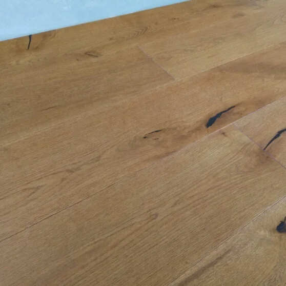 220mm Width UV Oiled Brushed and Smoked White Oak Engineered Parquet Flooring