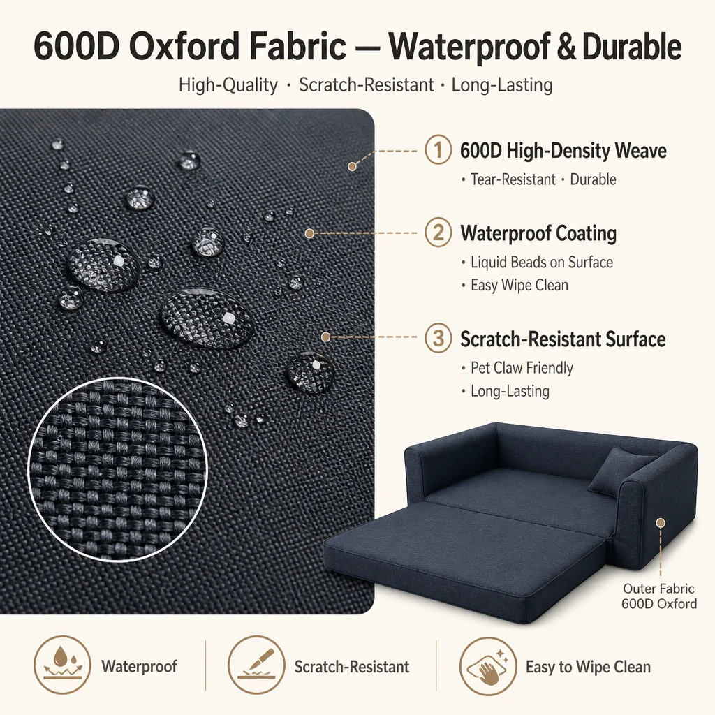 Waterproof Oxford Pet Sofa Bed Scratch — Product details 4