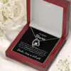 White gold necklace-copper-wooden box