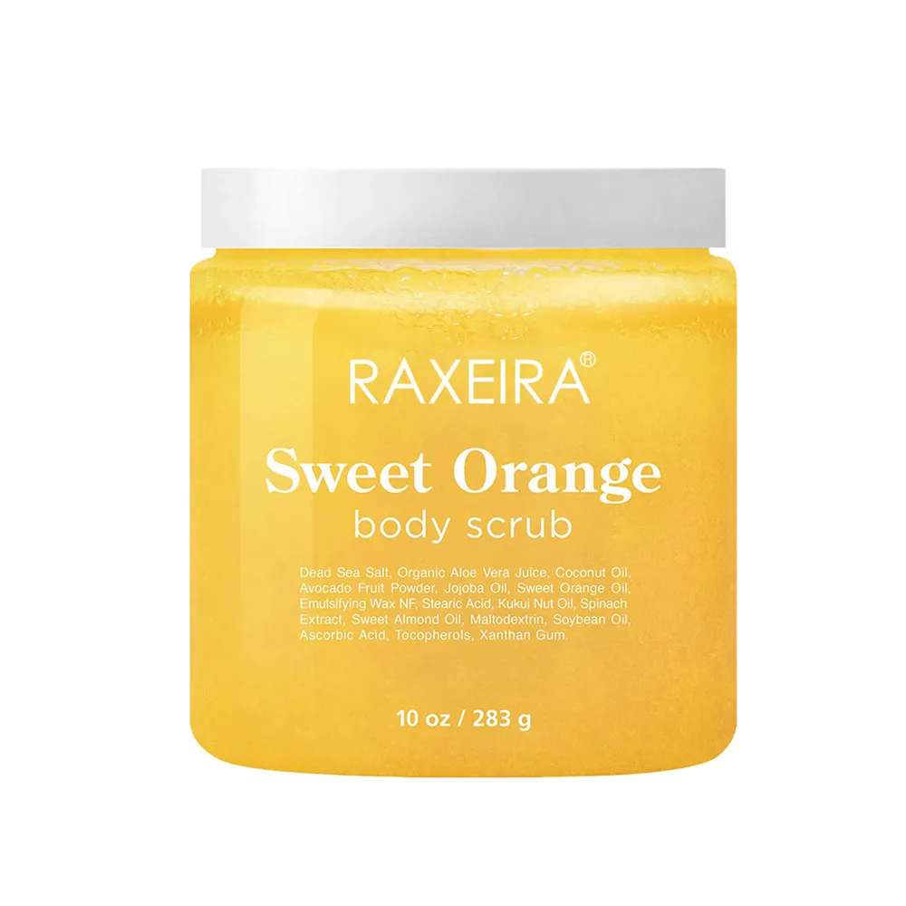 Hot Selling Oem/odm Salt Orange Body Scrub Natural Exfoliate Skin Scrub
