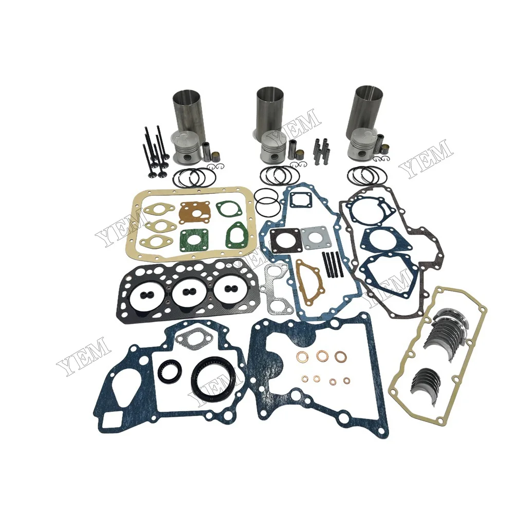 Overhaul Kit With Valves Fit for Mitsubishi K3H Engine 3