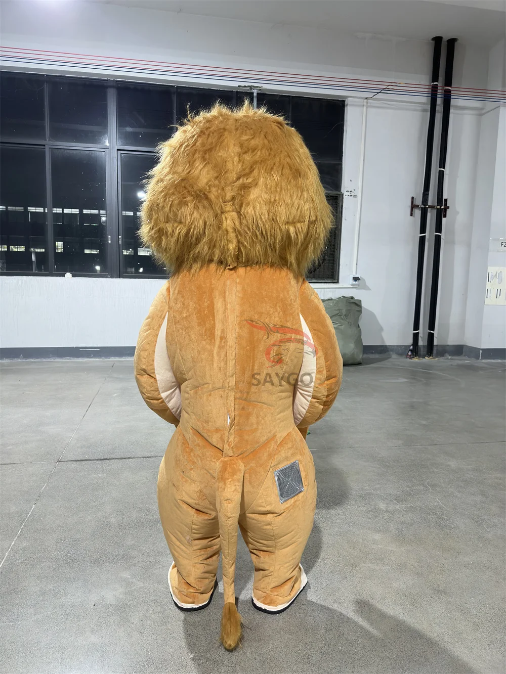 Saygo Wholesale Mascot Costumes Cartoon Promotion Inflatable Dragon Lion Tiger Teddy Bear Monkey Panda Mascot Costumes for Party