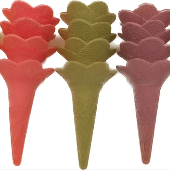 Colorful wafer crispy cones