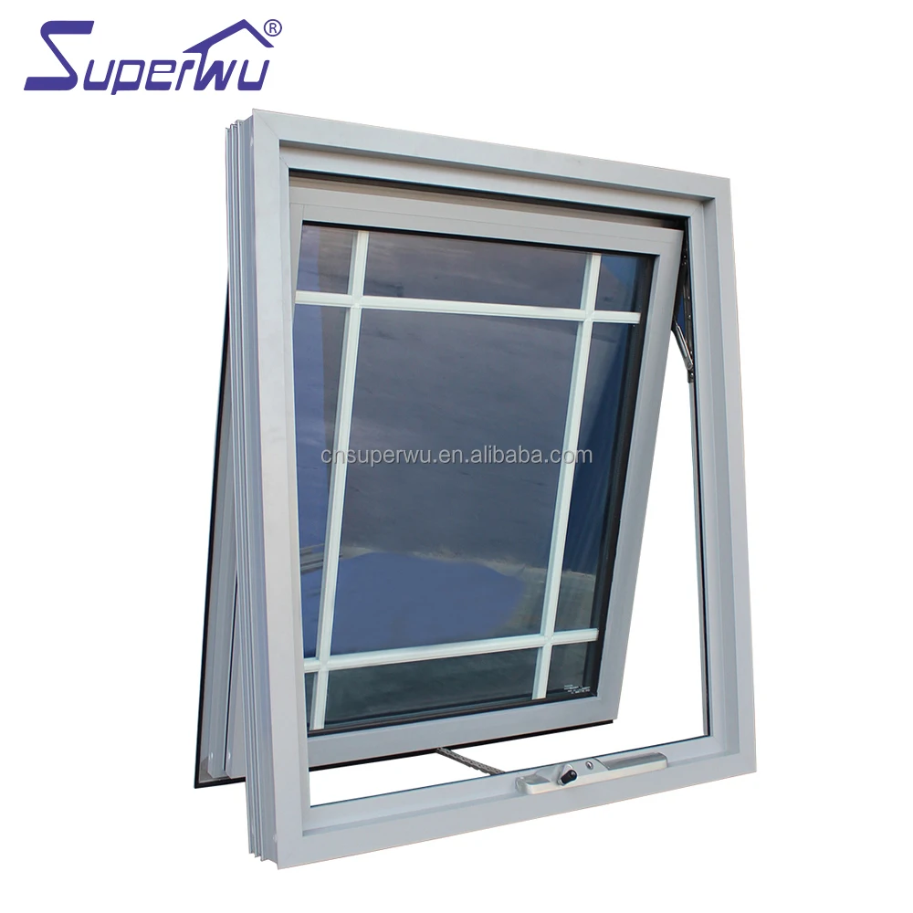 Euro grey glass Australian Standard Awning Windows AS2047 Aluminum Glass Awning Windows