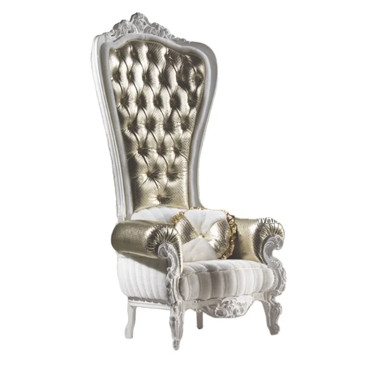 Bomacy European Baroque Royal Throne King and Queen Pedicure Chair for Beauty Salon Furniture