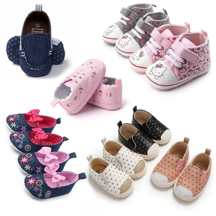 New Baby Shoes Leather Mixed Boy Girl Toddler Rubber Sole Shoes Buy