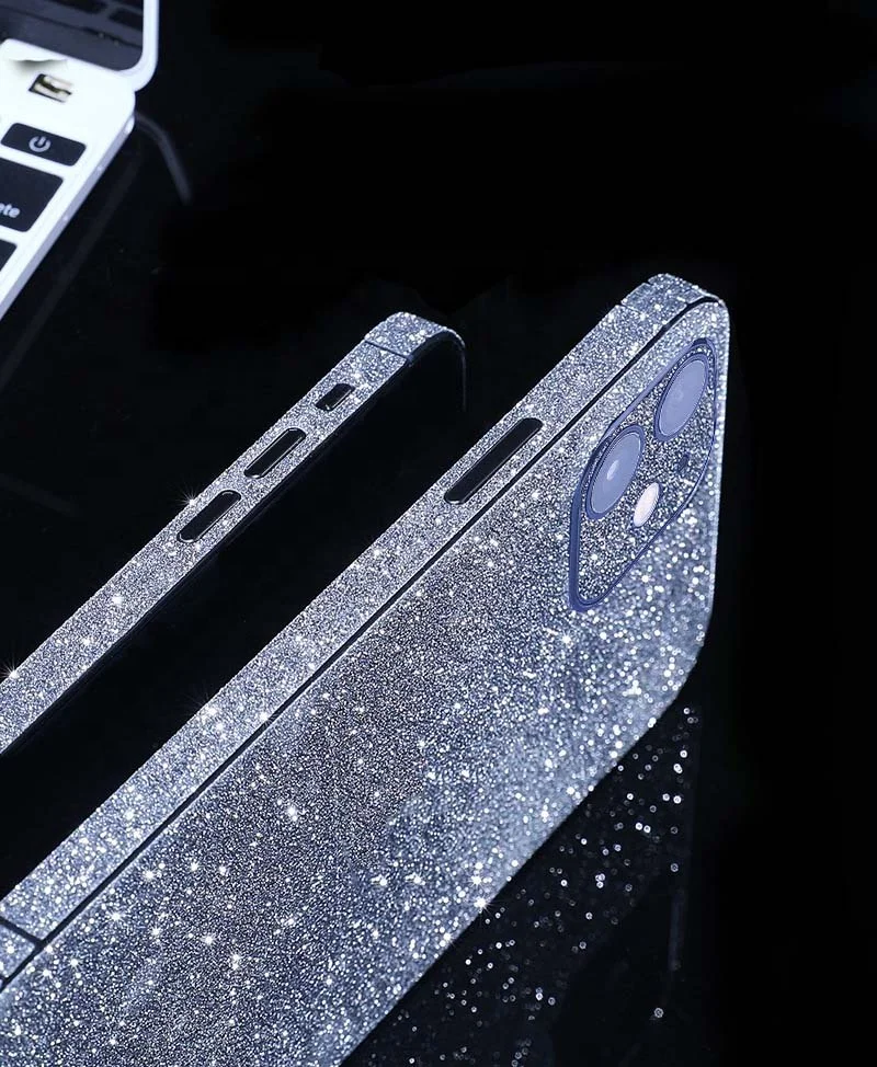 Полностью покрытая ПВХ блестящая пленка для задней панели телефона для iPhone 12