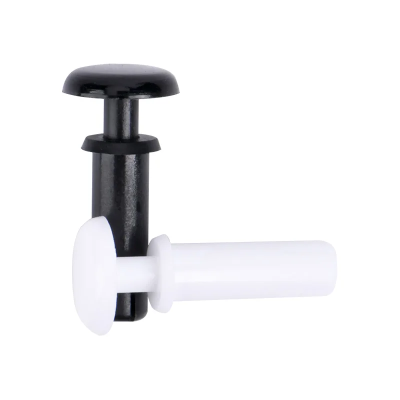 Flat Rivets Black White Plastic Nylon Barbed Rivets R Type