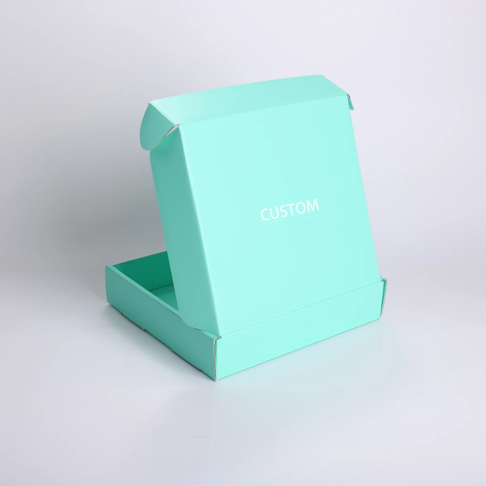 Custom Eco-Friendly Corrugated Shipping Mailer Paper Box Glossy Lamination UV Embossed Double-sided Printing Packaging Box