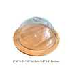Medium round butter box (lid with handle) 25*25*10.3cm