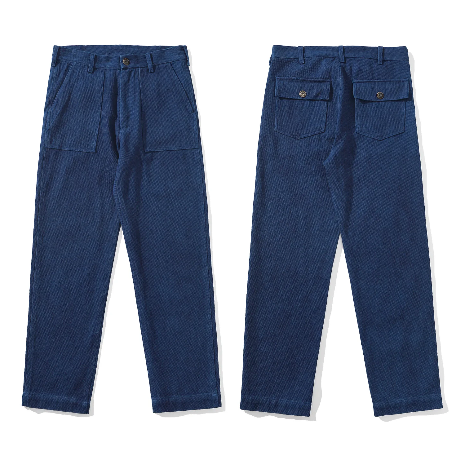 Salati Wholesale Custom Logo Casual Washed Straight Cargo Outdoor Zipper Fly Men's Pants & Trousers
