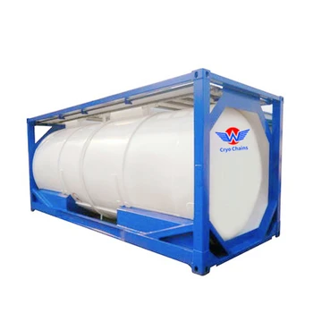 20FT Cryogenic Liquid ISO Storage Tank Container Above Ground Gasoline Diesel Fuel Storage ISO Tank