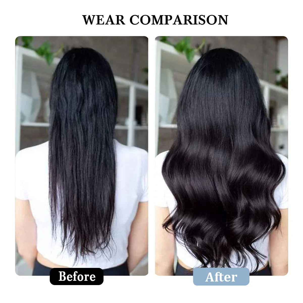 Body Wave I Tip Echthaar-Verlängerung, brasilianisches Remy-Naturhaar, 16-26 Zoll_voghion.com