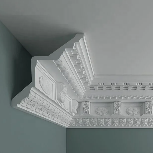 Light weight and quick install polyurethane cornice moulding OZ-A220