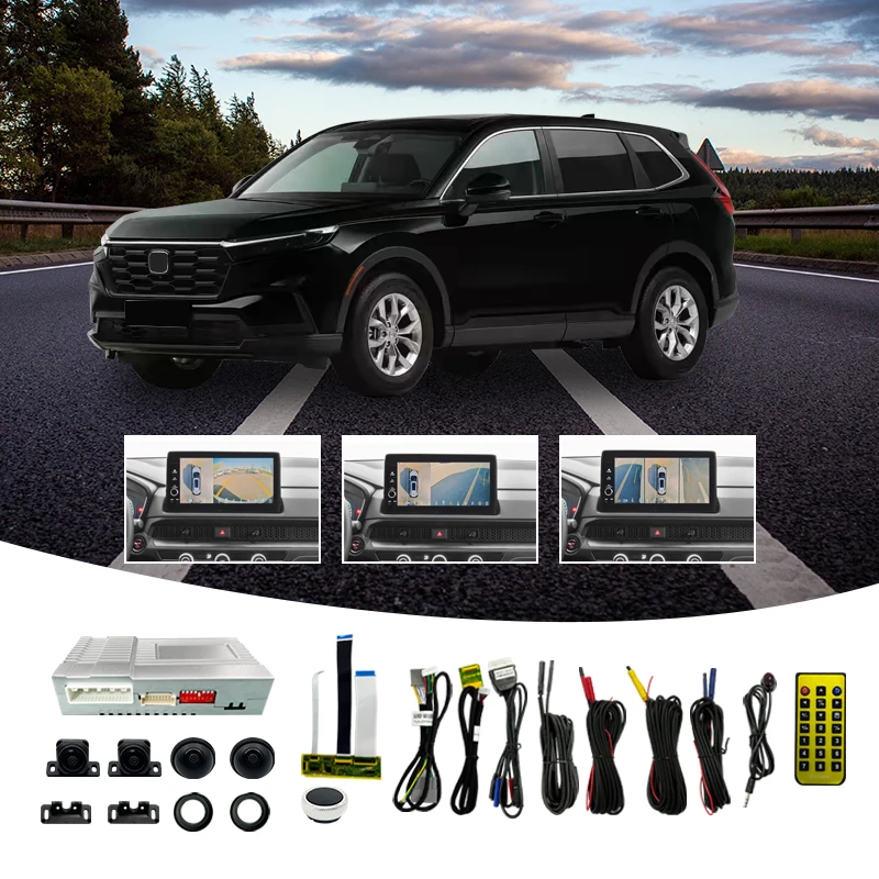 Wemaer 3D Bird Eye View Surrounding System Panoramic All-round Camera System 360 Degree Panoramic Car Camera for Honda CRV