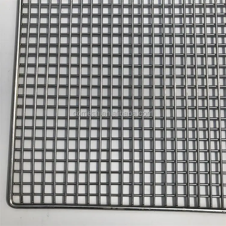 304 Steel Wire Mesh Outdoor Grid Mesh Oven Metal Retail Rib Display BBQ ...