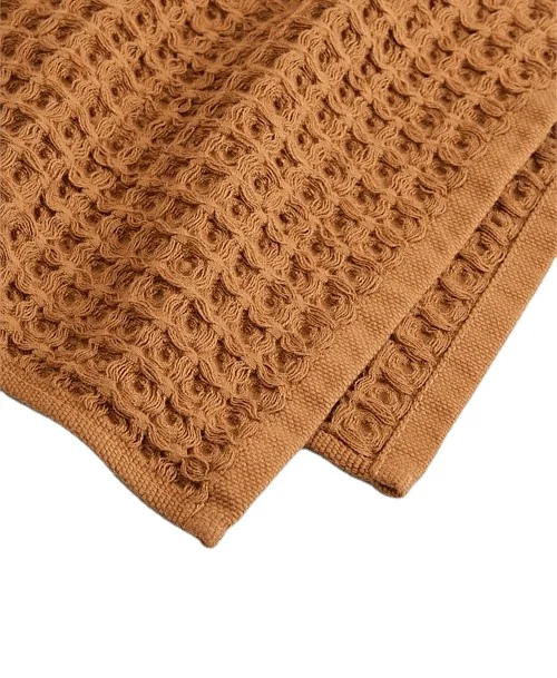 C1033 Woven Waffle Cotton Towel Bath Towel Soft and Rectangular for Home Use for All Age Groups