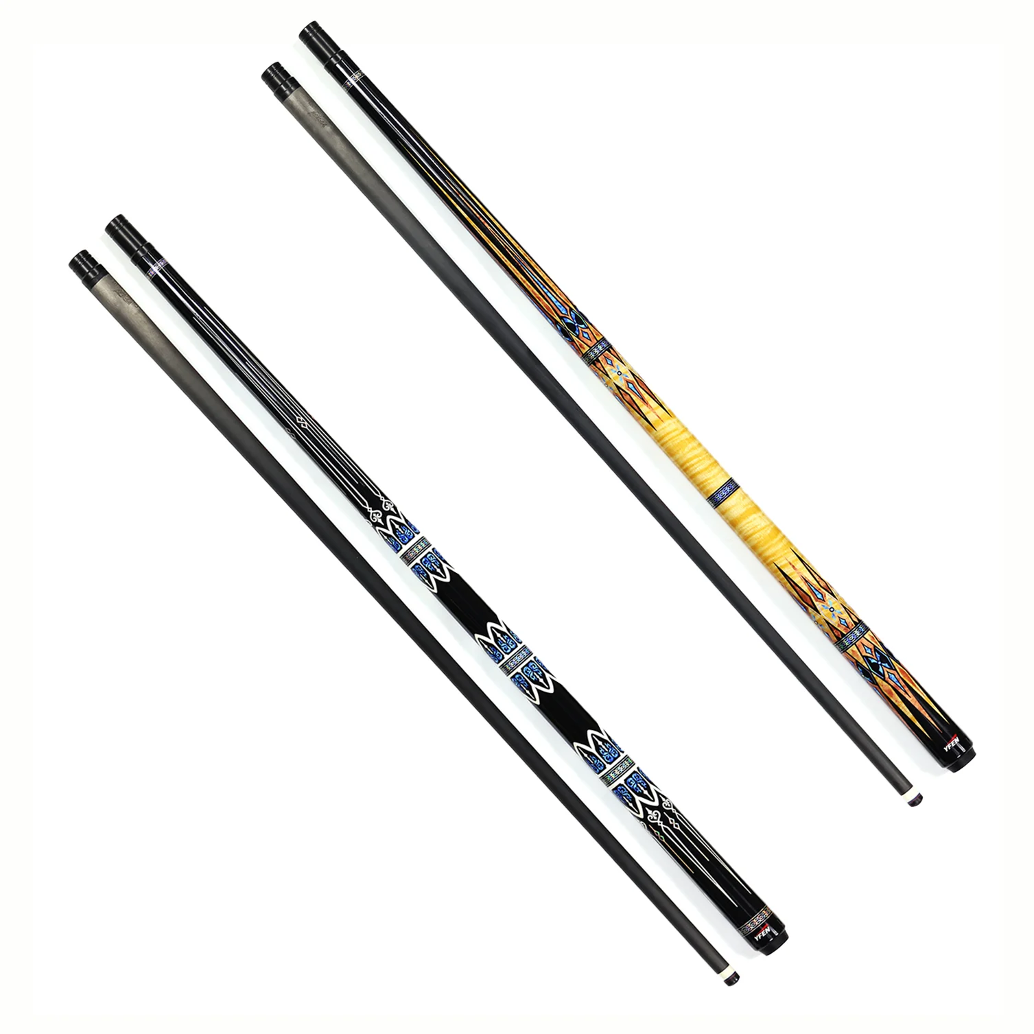 YFEN Carbon Billiard Pool Cue - Premium Handmade Cue