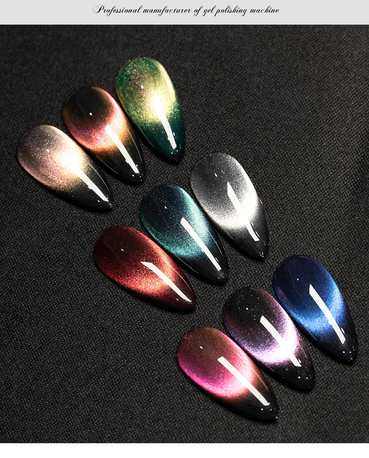 Cat Eye Gel Nails Supplies Salon High Pigmented Korean 15ml Magnetic 9D Cat Eye Esmaltes Gel Polish Rainbow Cat Eye Gel manufacture