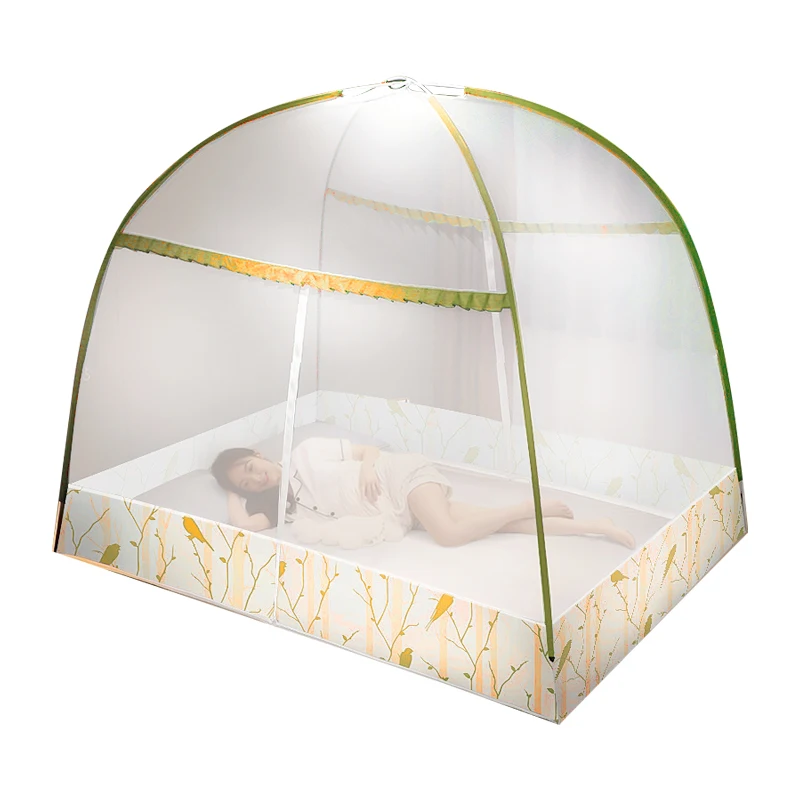 2023 низкая цена, домашняя Бесплатная установка, уплотненная москитная сетка, двуспальная кровать, плиссированная москитная сетка для взрослых, на заказ