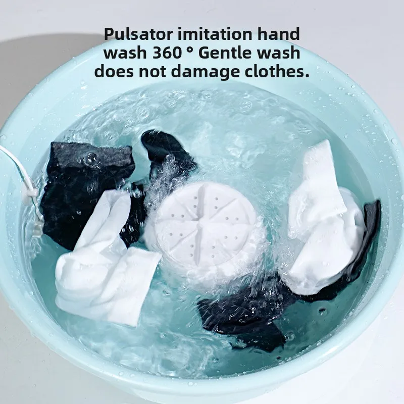Fully Automatic Pulsator Laundry Washing Machine Small Portable Wireless Rechargeable Un aperçu 2