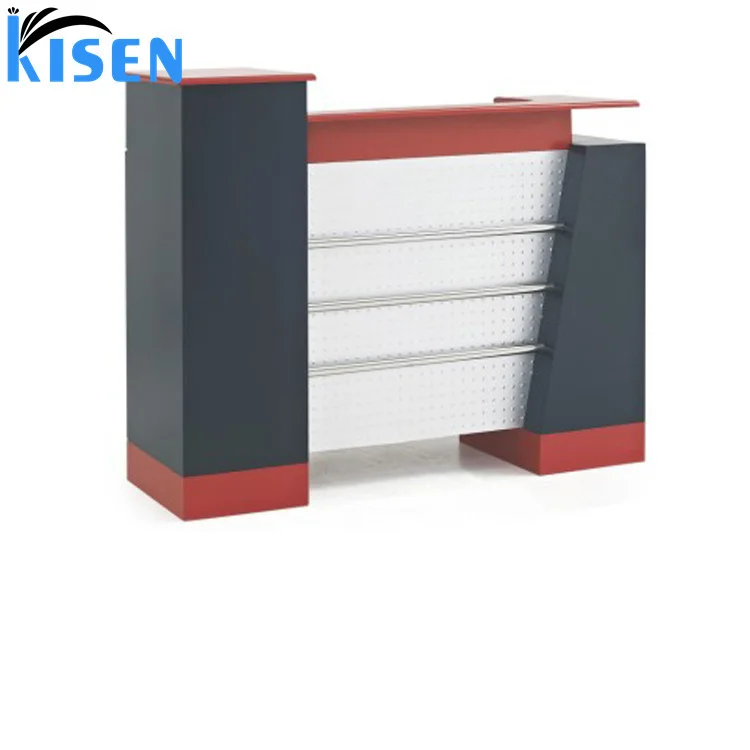 Red Table Reception Plastique Counter Table Reception Table Front Desk