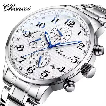 レチェ47 CHENXI 947 Men's Watch - Fashion Stainless Steel Sport Chronograph