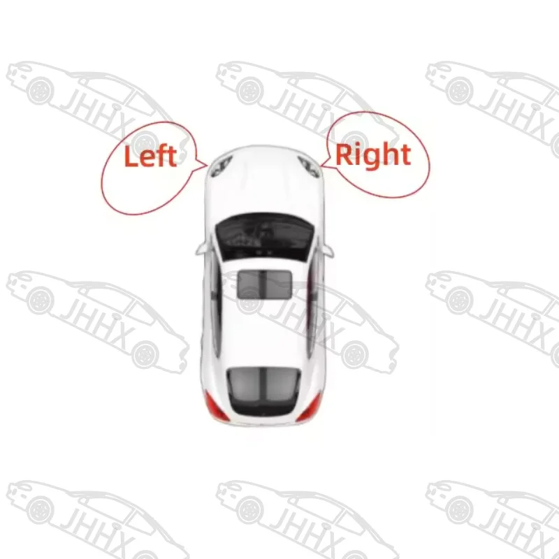 PartsFlow 4PCS Front Fog Light Assembly With Lamp Bezel Kit Left And Right Side For