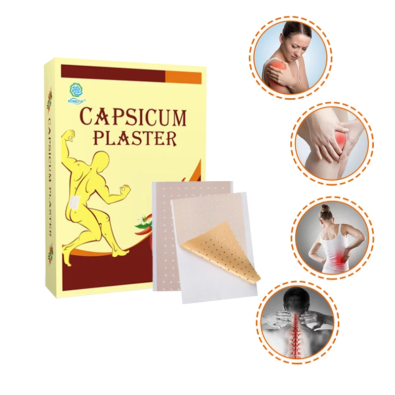 OEM Service Back Muscle Joint Knee Body Pain Porous Capsicum Plaster Hot Chili Patch Analgesic Capsaicin Plaster Sanitayaki