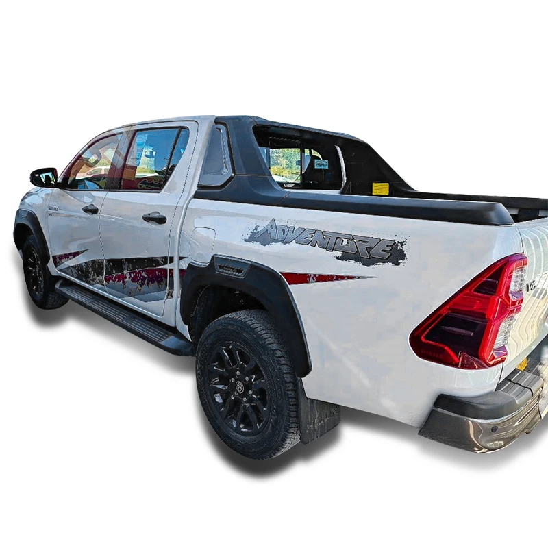 2023 Custom Auto Wrapping  Hilux 4x4 Pic Kup Stripes Vehicle Side Vinyl Car Body Decal Stickers for Car toyota