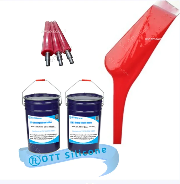 2025 New Material Platinum Cure Liquid Silicone for Rubber Roller Silicon Roller /Timing Belt Making Mold RTV2-Silicone Rubber