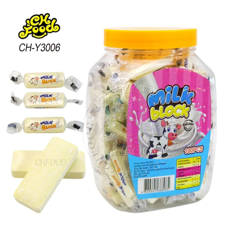 OEM Milk Chocolate Strawberry Flavour Bar Tablet Pressed Candy