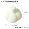 White stopper of garlic bulb