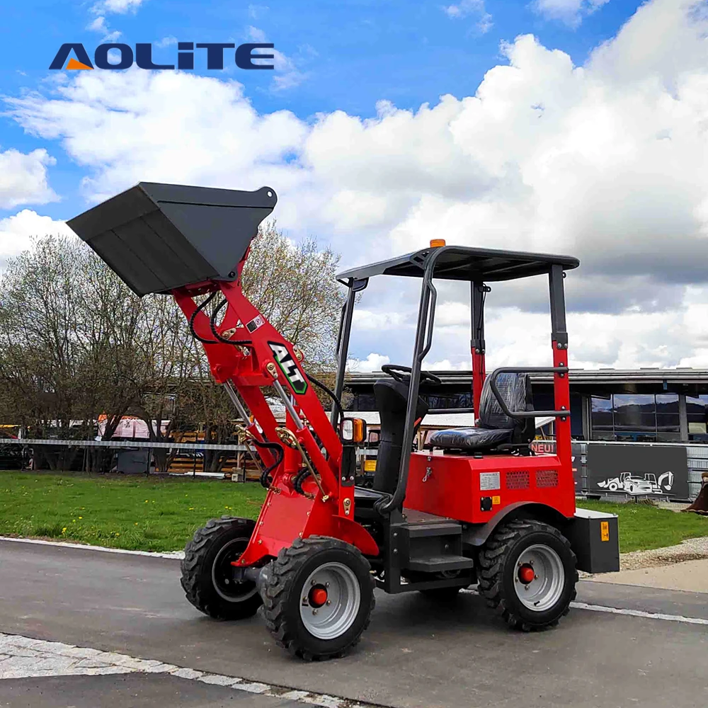 AOLITE 604 Radlader Elektrisk Mini Loaders Wheel Loader 500kg