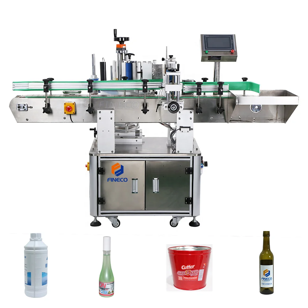 Высококачественная автоматическая машина для маркировки круглых бутылок FK805 печати и