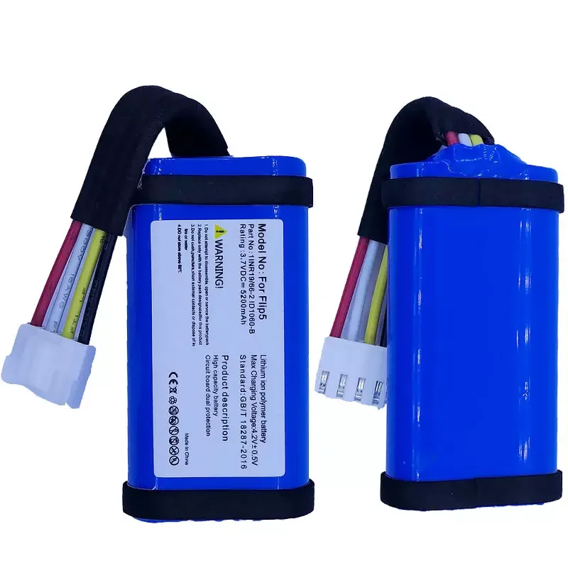 Batteria Di Ricambio Per JBL Flip 5 – Agli Ioni Di Litio 5200 MAh, Autonomia Extra Per La Tua Musica